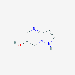 molecular formula C6H9N3O B178630 4,5,6,7-Tetrahydropyrazolo[1,5-a]pyrimidin-6-ol CAS No. 126353-18-2