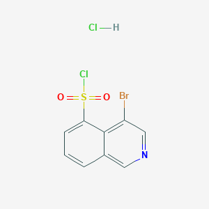 molecular formula C9H6BrCl2NO2S B178639 4-Bromoisoquinoline-5-sulfonyl chloride hydrochloride CAS No. 1203176-80-0