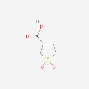 molecular formula C5H8O4S B178652 1,1-dioxothiolane-3-carboxylic acid CAS No. 4785-67-5