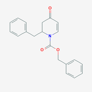 B178657 Benzyl 2-benzyl-4-oxo-3,4-dihydropyridine-1(2H)-carboxylate CAS No. 150708-76-2