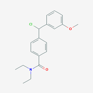 4-[(Chloro)(3-methoxyphenyl)methyl]-N,N-diethylbenzamide
