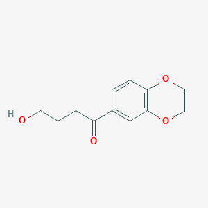 B178668 1-(2,3-Dihydro-1,4-benzodioxin-6-yl)-4-hydroxybutan-1-one CAS No. 5626-76-6