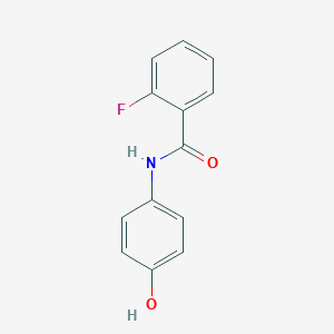 molecular formula C13H10FNO2 B178674 2-fluoro-N-(4-hydroxyphenyl)benzamide CAS No. 198879-79-7
