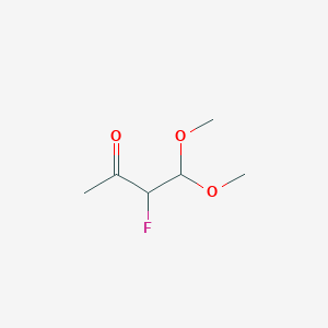 molecular formula C6H11FO3 B178679 3-Fluoro-4,4-dimethoxy-2-butanone CAS No. 198422-35-4
