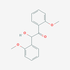molecular formula C16H16O4 B178680 2-Hydroxy-1,2-bis(2-methoxyphenyl)ethanone CAS No. 6706-96-3