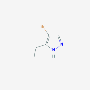 molecular formula C5H7BrN2 B178687 4-Bromo-3-ethyl-1H-pyrazole CAS No. 15802-79-6