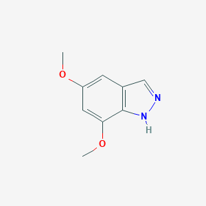 molecular formula C9H10N2O2 B178713 5,7-dimethoxy-1H-indazole CAS No. 165072-86-6