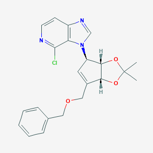 3-((3aS,4R,6aR)-6-(benzyloxymethyl)-2,2-dimethyl-4,6a-dihydro-3aH-cyclopenta[d][1,3]dioxol-4-yl)-4-chloro-3H-imidazo[4,5-c]pyridine