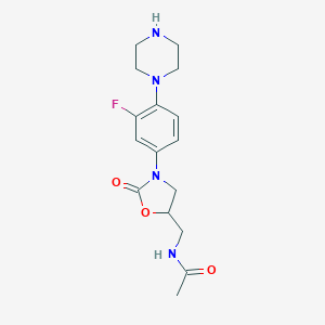 N-[[3-(3-Fluoro-4-(piperazin-1-YL)phenyl)-2-oxooxazolidin-5-YL]methyl]acetamide