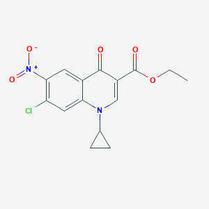 Ethyl 7-chloro-1-cyclopropyl-6-nitro-4-oxo-1,4-dihydroquinoline-3-carboxylate