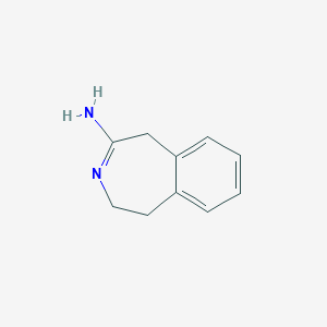 molecular formula C10H12N2 B178772 4,5-Dihydro-1H-benzo[d]azepin-2-amine CAS No. 163914-97-4