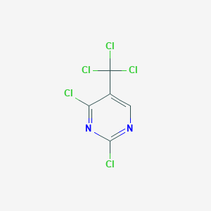 molecular formula C5HCl5N2 B178779 2,4-Dichloro-5-(trichloromethyl)pyrimidine CAS No. 153600-16-9