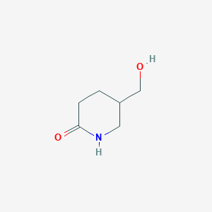 molecular formula C6H11NO2 B178782 5-(Hydroxymethyl)piperidin-2-one CAS No. 146059-77-0