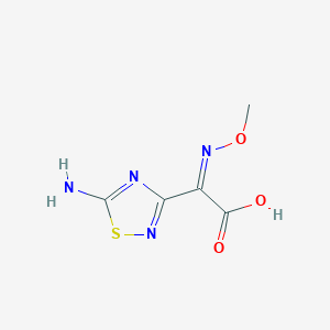 molecular formula C5H6N4O3S B178784 2-(5-Amino-1,2,4-thiadiazol-3-yl)-2-(methoxyimino)acetic acid CAS No. 139183-37-2