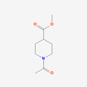 molecular formula C9H15NO3 B178797 Methyl 1-acetylpiperidine-4-carboxylate CAS No. 126291-66-5
