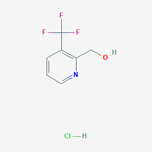 molecular formula C7H7ClF3NO B178829 (3-(Trifluoromethyl)pyridin-2-yl)methanol hydrochloride CAS No. 1198416-90-8