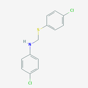 4-chloro-N-[(4-chlorophenyl)sulfanylmethyl]aniline