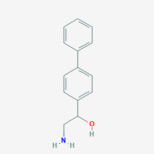molecular formula C14H15NO B178859 2-Amino-1-(4-phenylphenyl)ethan-1-ol CAS No. 110826-96-5