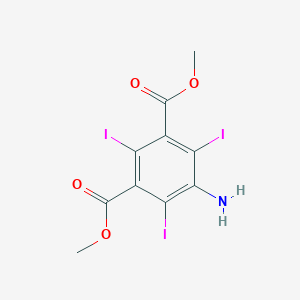 molecular formula C10H8I3NO4 B178860 Dimethyl 5-amino-2,4,6-triiodo-1,3-benzenedicarboxylate CAS No. 154921-11-6