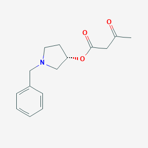 molecular formula C15H19NO3 B178864 [(3S)-1-Benzylpyrrolidin-3-yl] 3-oxobutanoate CAS No. 101930-01-2