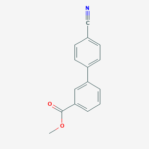 molecular formula C15H11NO2 B178874 Methyl 3-(4-cyanophenyl)benzoate CAS No. 149505-91-9