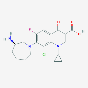 molecular formula C19H21ClFN3O3 B178879 Besifloxacin CAS No. 141388-76-3