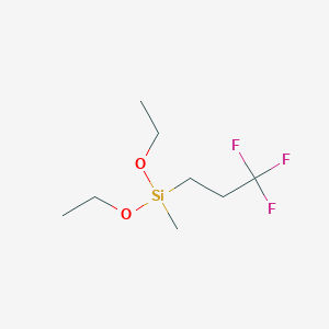 molecular formula C8H17F3O2Si B178895 Diethoxy(methyl)(3,3,3-trifluoropropyl)silane CAS No. 118162-95-1