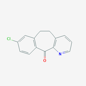 molecular formula C14H10ClNO B017893 8-Chloro-5,6-dihydro-11H-benzo[5,6]cyclohepta[1,2-b]pyridin-11-one CAS No. 31251-41-9
