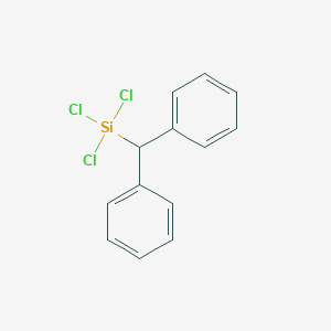 molecular formula C13H11Cl3Si B178962 Benzene, 1,1'-[(trichlorosilyl)methylene]bis- CAS No. 18089-94-6