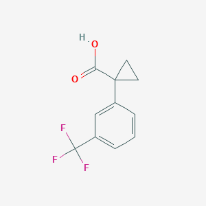 1-[3-(Trifluoromethyl)phenyl]cyclopropane-1-carboxylic acid