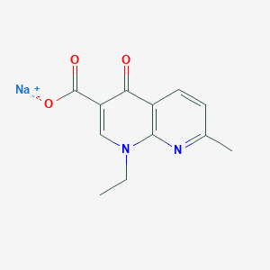 molecular formula C12H11N2NaO3 B017903 萘啶酸钠盐 CAS No. 3374-05-8