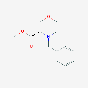 molecular formula C13H17NO3 B179040 (S)-Methyl 4-benzylmorpholine-3-carboxylate CAS No. 1235387-14-0