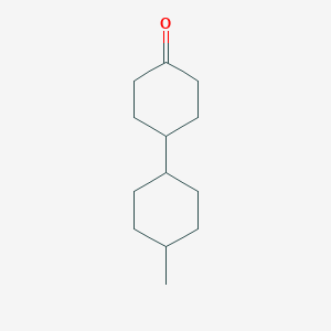 molecular formula C13H22O B179048 4-(trans-4-Methylcyclohexyl)cyclohexanone CAS No. 151772-66-6