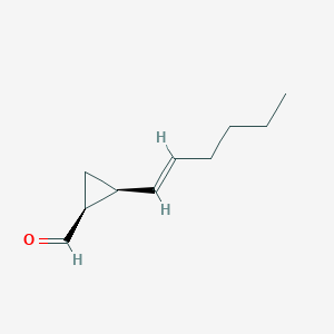 Cyclopropanecarboxaldehyde, 2-(1-hexenyl)-, [1S-[1alpha,2alpha(E)]]-(9CI)