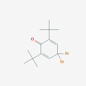molecular formula C14H20Br2O B179058 4,4-Dibromo-2,6-di-tert-butylcyclohexa-2,5-dienone CAS No. 1144-36-1