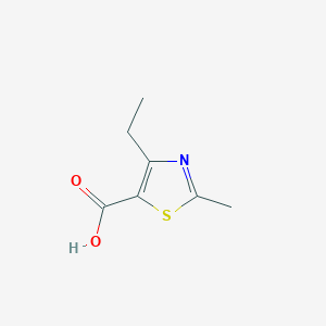 molecular formula C7H9NO2S B179059 4-Ethyl-2-methyl-1,3-thiazole-5-carboxylic acid CAS No. 119778-44-8