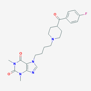 molecular formula C23H28FN5O3 B017906 Perbufylline CAS No. 110390-84-6
