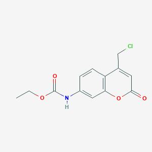 molecular formula C13H12ClNO4 B179062 ethyl N-[4-(chloromethyl)-2-oxochromen-7-yl]carbamate CAS No. 147963-30-2