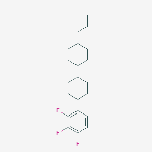 molecular formula C21H29F3 B179070 trans-4-Propyl-4'-(2,3,4-trifluorophenyl)-1,1'-bi(cyclohexane) CAS No. 139056-62-5