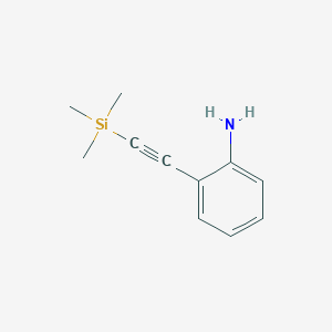 molecular formula C11H15NSi B017908 2-((Trimethylsilyl)ethynyl)aniline CAS No. 103529-16-4