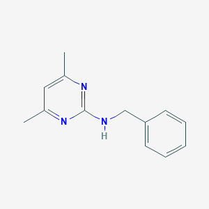 molecular formula C13H15N3 B179084 N-benzyl-4,6-dimethylpyrimidin-2-amine CAS No. 106270-42-2