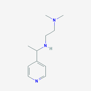 molecular formula C11H19N3 B179105 N,N-二甲基-N'-(1-吡啶-4-基乙基)乙烷-1,2-二胺 CAS No. 136469-85-7
