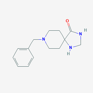 molecular formula C14H19N3O B179124 8-Benzyl-1,3,8-triazaspiro[4.5]decan-4-one CAS No. 170921-48-9