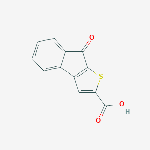 molecular formula C12H6O3S B179126 8-oxo-8H-indeno[2,1-b]thiophene-2-carboxylic acid CAS No. 13132-09-7