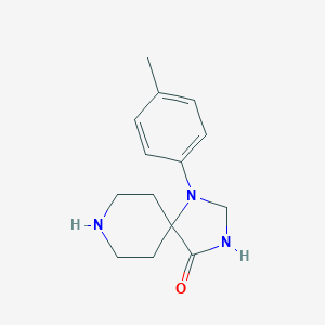 molecular formula C14H19N3O B179129 1,3,8-Triazaspiro[4.5]decan-4-one, 1-(4-methylphenyl)- CAS No. 1023-87-6
