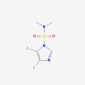 molecular formula C5H7I2N3O2S B179139 N,N-Dimethyl 4,5-diiodo-1H-imidazole-1-sulfonamide CAS No. 198127-92-3