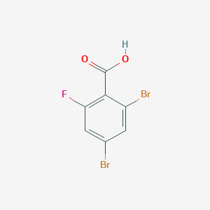 molecular formula C7H3Br2FO2 B179145 2,4-Dibromo-6-fluorobenzoic acid CAS No. 183065-69-2