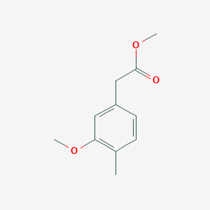 molecular formula C11H14O3 B179150 Methyl 2-(3-methoxy-4-methylphenyl)acetate CAS No. 1261792-95-3