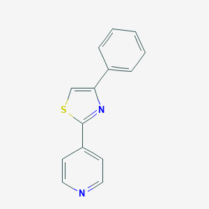molecular formula C14H10N2S B179156 4-Phenyl-2-(4-pyridyl)thiazole CAS No. 106950-18-9