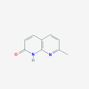 molecular formula C9H8N2O B179158 2-Hydroxy-7-methyl-1,8-naphthyridine CAS No. 1569-11-5